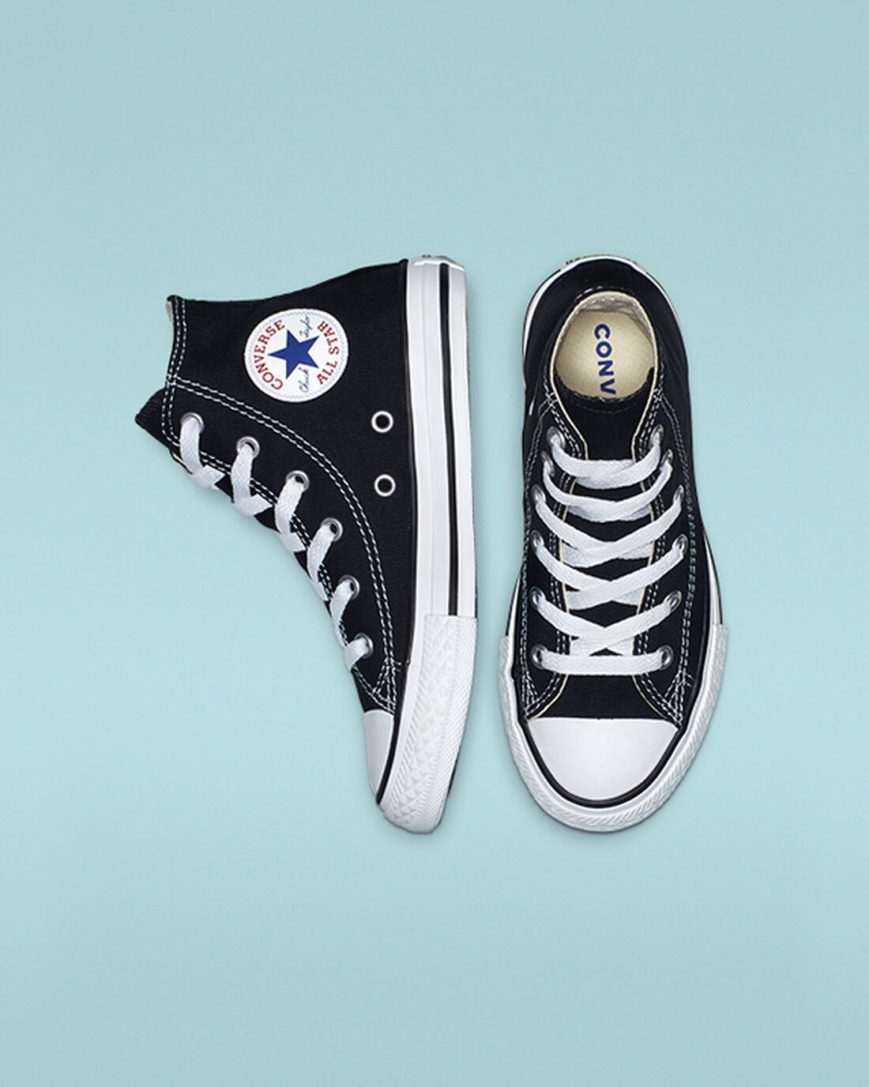 Dívčí Boty Vysoké Converse Chuck Taylor All Star Classic Černé | CZ NSMT40